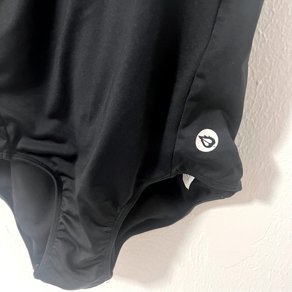 BALEAF Women's XL/42 Black Racerback One Piece Training Swimwear Bathing Suit - Picture 4 of 8